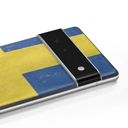 Sweden Flag Distressed Google Pixel 6 Pro Skin