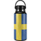 Sweden Flag Distressed Hydro Flask 32oz Wide Mouth Skin