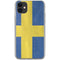 Sweden Flag Distressed iPhone 11 Clear Case