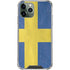 Sweden Flag Distressed iPhone 11 Pro Max Clear Case