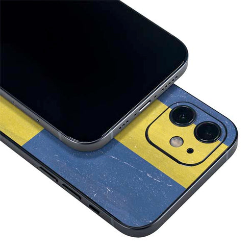 Sweden Flag Distressed iPhone 12 Mini Skin