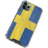 Sweden Flag Distressed iPhone 12 Pro Clear Case