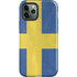 Sweden Flag Distressed iPhone 12 Pro Impact Case