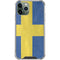 Sweden Flag Distressed iPhone 12 Pro Max Clear Case