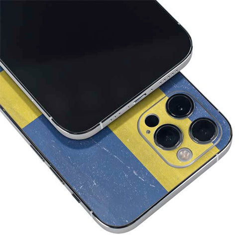 Sweden Flag Distressed iPhone 12 Pro Skin