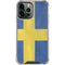 Sweden Flag Distressed iPhone 13 Pro Max Clear Case