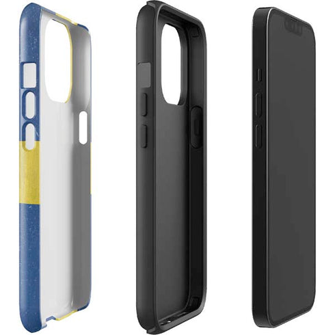 Sweden Flag Distressed iPhone 13 Pro Max Impact Case