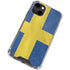 Sweden Flag Distressed iPhone 14 Clear Case