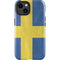Sweden Flag Distressed iPhone 15 Plus Impact Case