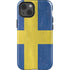 Sweden Flag Distressed iPhone 15 Impact Case