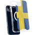 Sweden Flag Distressed iPhone 15 Plus MagSafe Case