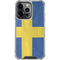 Sweden Flag Distressed iPhone 14 Pro Clear Case