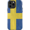 Sweden Flag Distressed iPhone 14 Pro Max Impact Case
