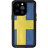 Sweden Flag Distressed iPhone 14 Pro Waterproof Case