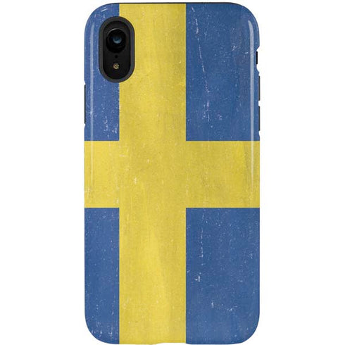 Sweden Flag Distressed iPhone XR Pro Case