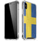 Sweden Flag Distressed iPhone XS Max Clear Case