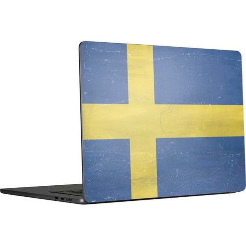 Sweden Flag Distressed MacBook Air 15 in (2023) Skin