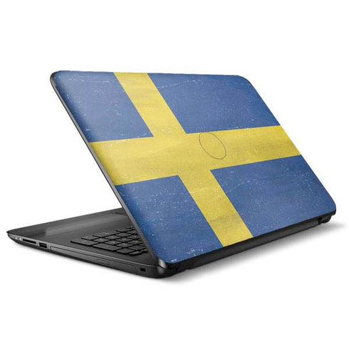 Sweden Flag Distressed HP Notebook Skin