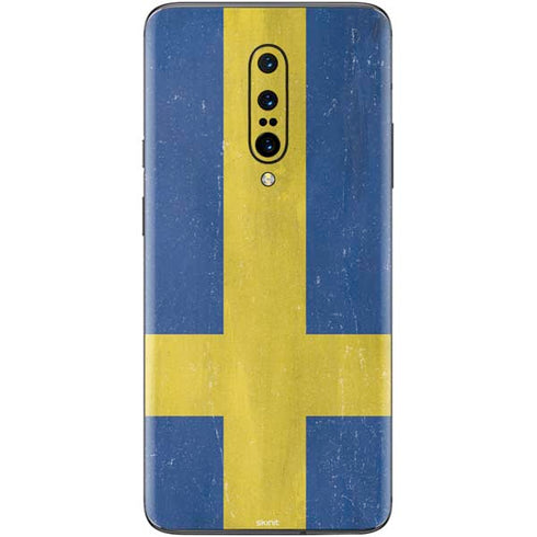Sweden Flag Distressed OnePlus 7 Pro Skin