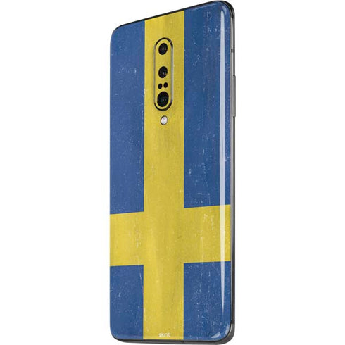 Sweden Flag Distressed OnePlus 7 Pro Skin