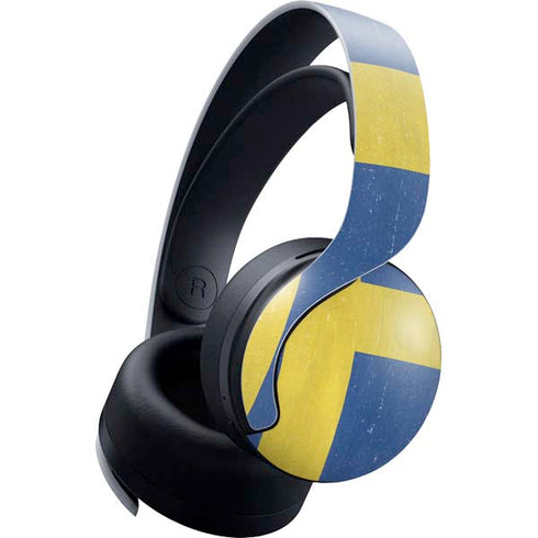 Sweden Flag Distressed PULSE 3D Wireless Headset for PS5 Skin