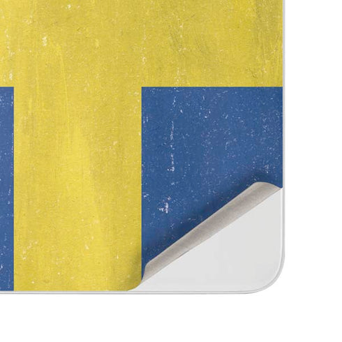 Sweden Flag Distressed Surface Duo Skin