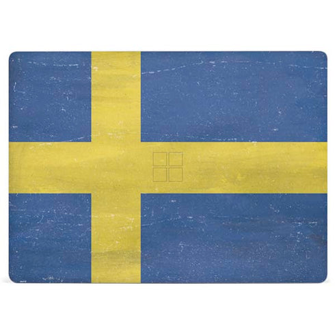 Sweden Flag Distressed Surface Laptop 3 13.5in Skin