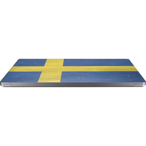 Sweden Flag Distressed Surface Laptop 4 15in Skin