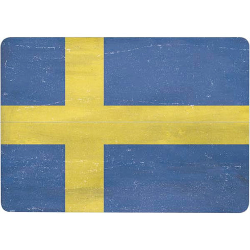 Sweden Flag Distressed Surface Laptop Studio Skin