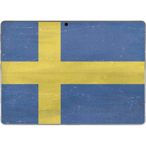 Sweden Flag Distressed Surface Pro 9 Skin