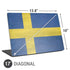 Sweden Flag Distressed Universal Laptop 17in (13.8 x 10in) Skin