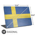 Sweden Flag Distressed Universal Laptop 18in (14.6 x 10.6in) Skin