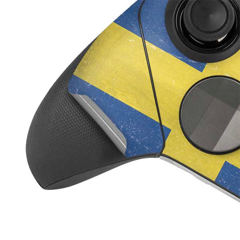 Sweden Flag Distressed Xbox Elite Wireless Controller Series 2 Skin