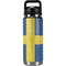 Sweden Flag Distressed YETI Rambler 26oz Bottle Skin