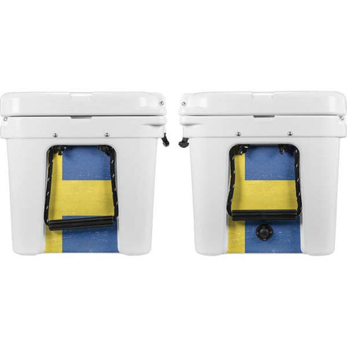 Sweden Flag Distressed YETI Tundra 35 Hard Cooler Skin
