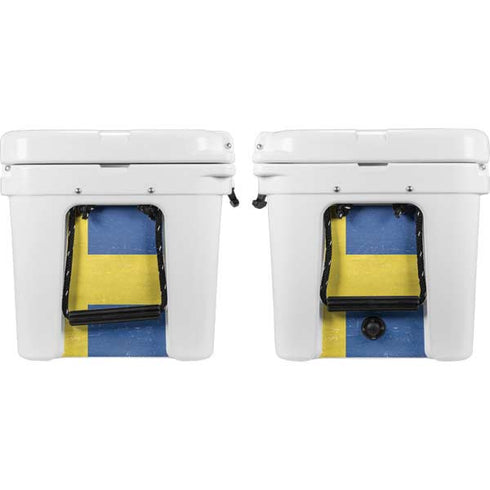Sweden Flag Distressed YETI Tundra 45 Hard Cooler Skin