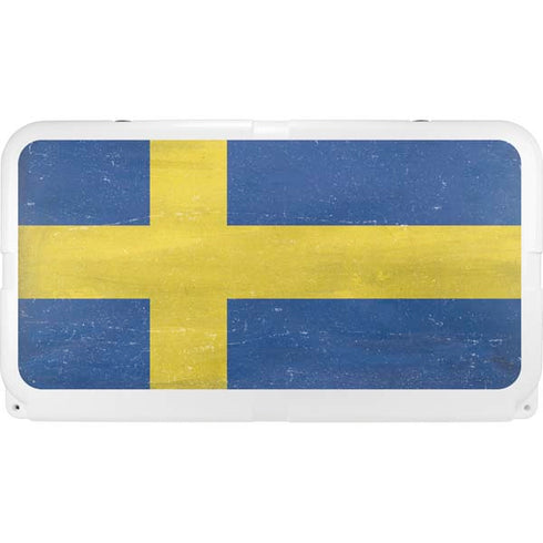 Sweden Flag Distressed YETI Tundra 65 Hard Cooler Skin