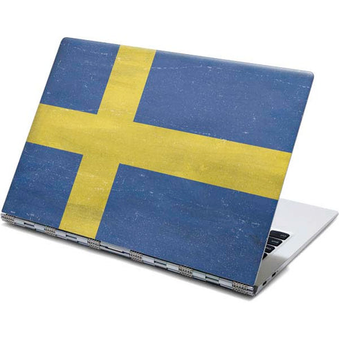 Sweden Flag Distressed Yoga 910 2-in-1 14in Touch-Screen Skin