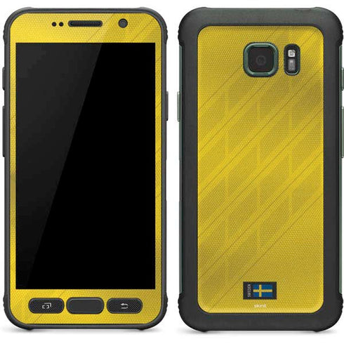 Sweden Soccer Flag Galaxy S7 Active Skin