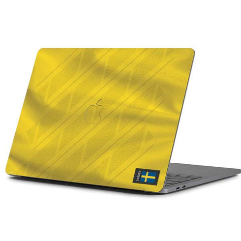Sweden Soccer Flag Apple MacBook Pro 13-inch Skin