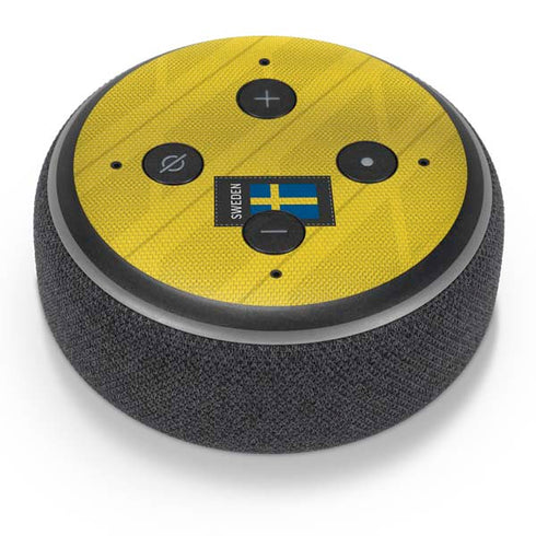Sweden Soccer Flag Amazon Echo Dot Skin
