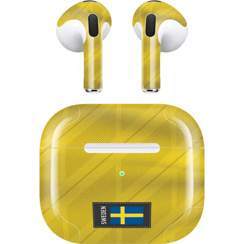 Sweden Soccer Flag Apple AirPods (3rd Gen 2021) Skin