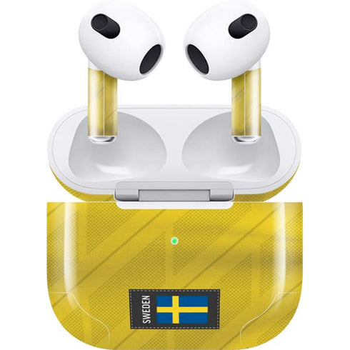 Sweden Soccer Flag Apple AirPods (3rd Gen 2021) Skin
