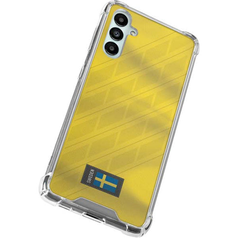 Sweden Soccer Flag Galaxy A14 5G Clear Case