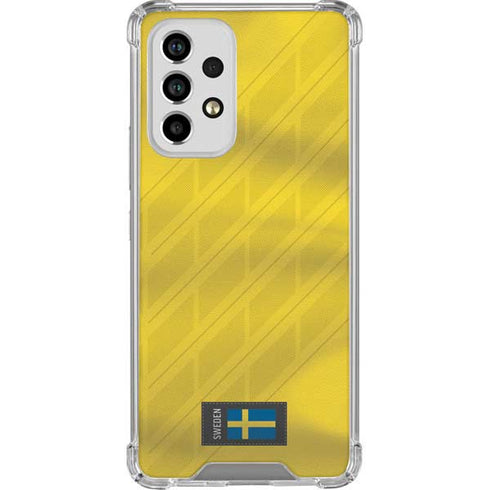 Sweden Soccer Flag Galaxy A33 5G Clear Case