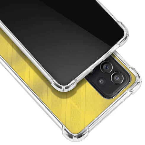 Sweden Soccer Flag Galaxy A72 5G Clear Case