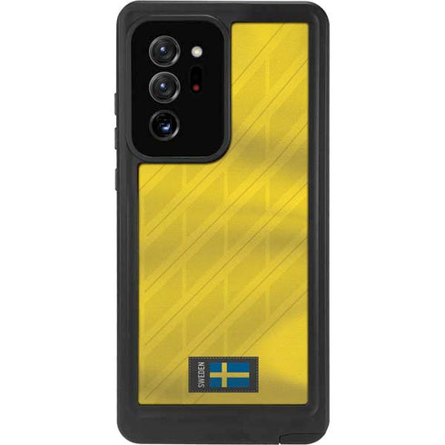 Sweden Soccer Flag Galaxy Note20 Ultra 5G Waterproof Case
