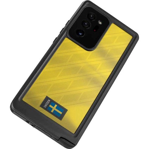 Sweden Soccer Flag Galaxy Note20 Ultra 5G Waterproof Case
