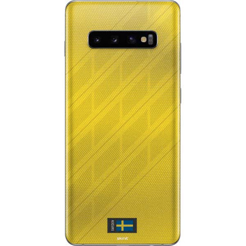 Sweden Soccer Flag Galaxy S10 Plus Skin