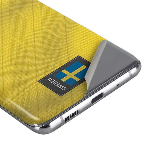 Sweden Soccer Flag Galaxy S20 Skin